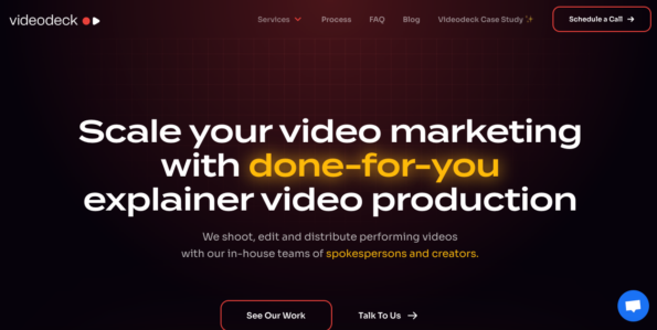 Videodeck homepage