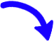 A thick, curved blue arrow pointing downwards and to the right. The arrow is set against a plain background.