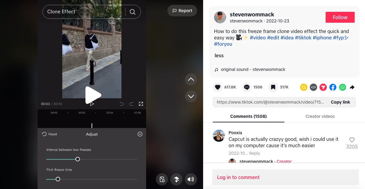 Steven Wommack Tiktok account
