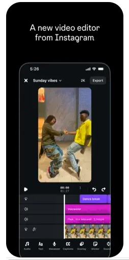 Instagram Edits new video editor