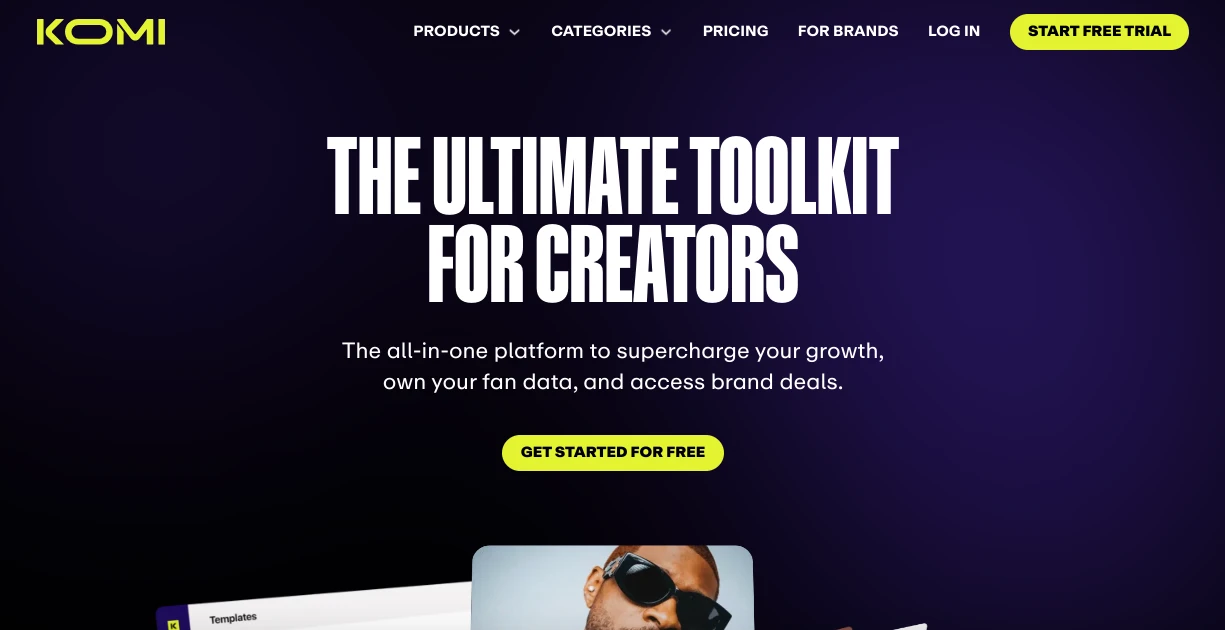 KOMI.IO Homepage