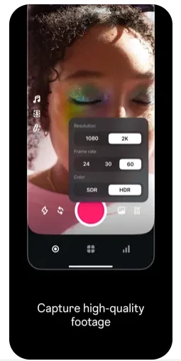 Instagram Edits capture high-quality footage feature