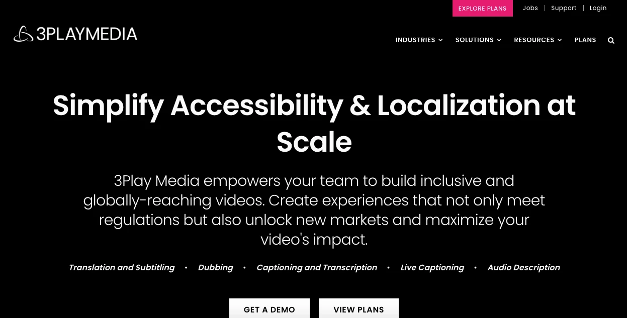 3PlayMedia Homepage