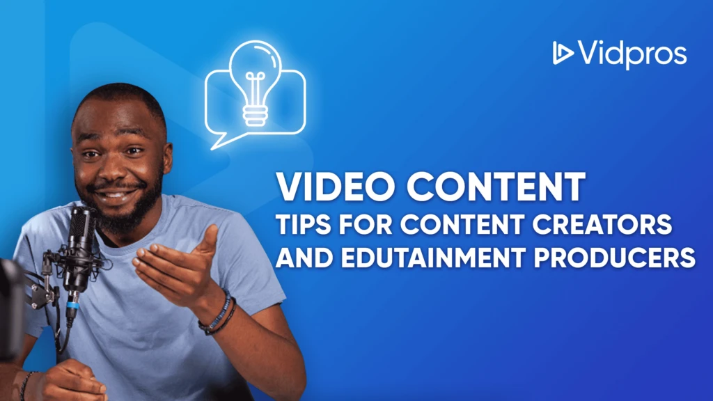man doing a video content