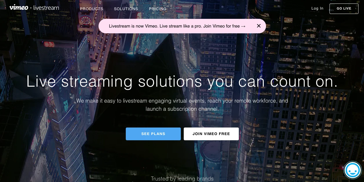 Livestream Homepage