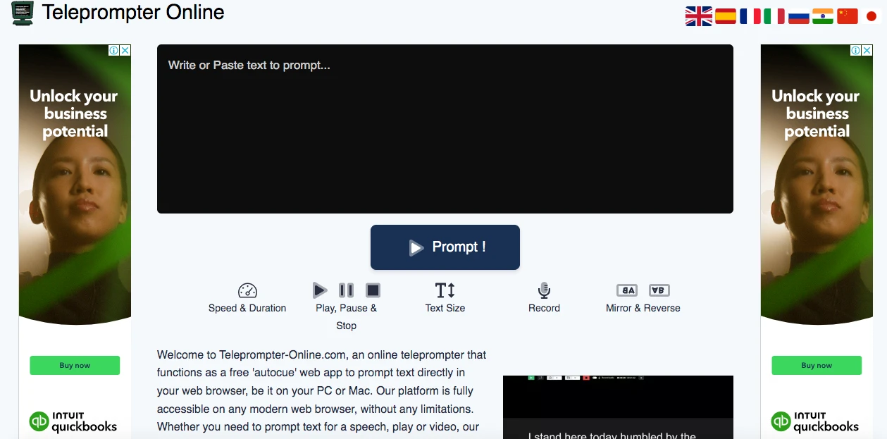 Teleprompter Online