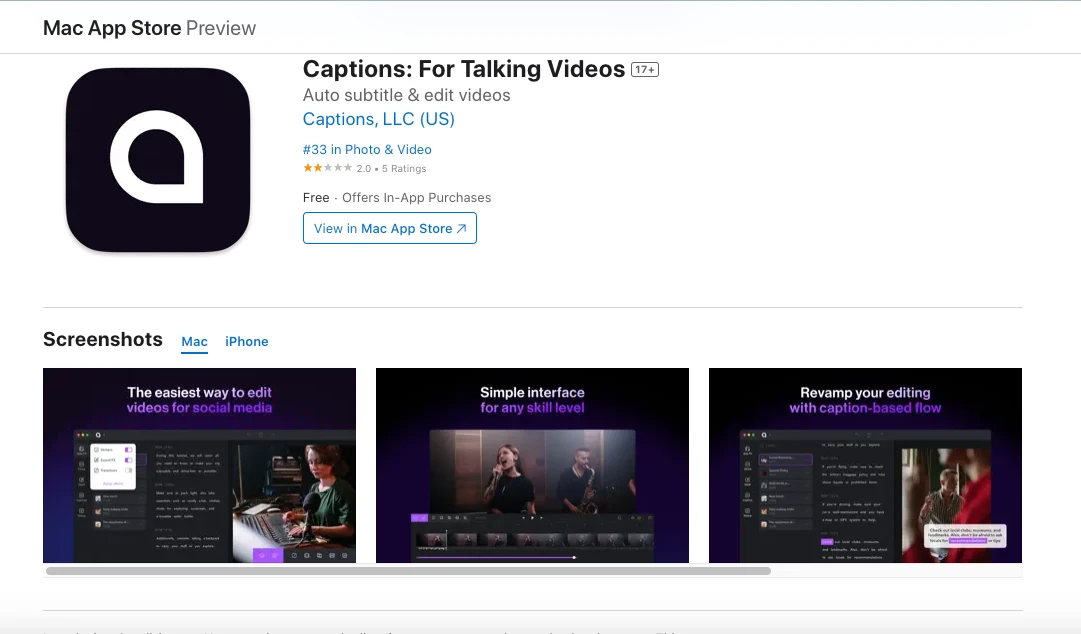 Captions