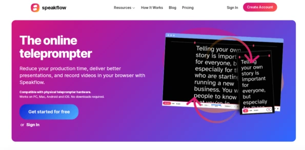 Speakflow Homepage