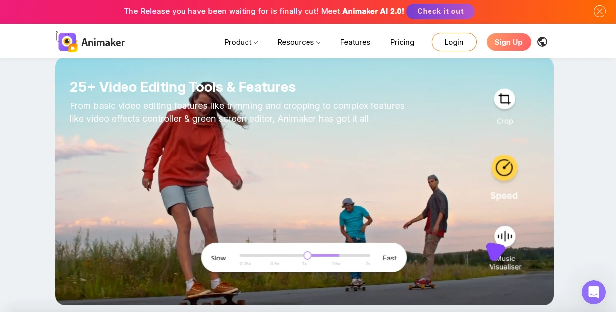 Animaker Homepage