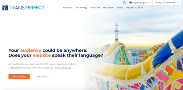 Transperfect Homepage