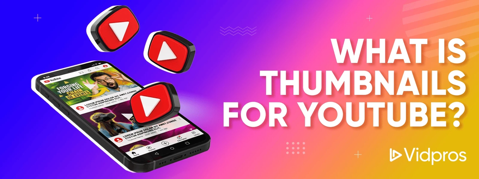 thumbnails for YouTube