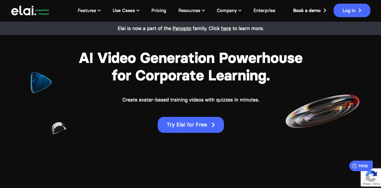 Elai.io Homepage