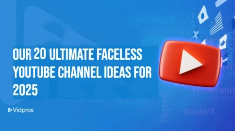 YouTube Logo with text ultimate faceless youtube channel ideas