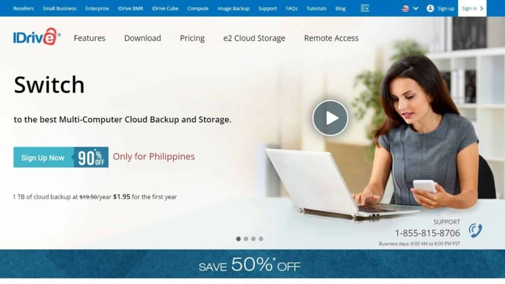 iDrive is an Online backup with excellent features for video storage.