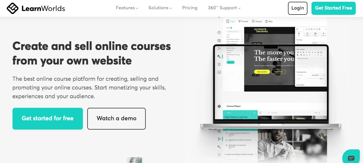 LearnWorlds UI