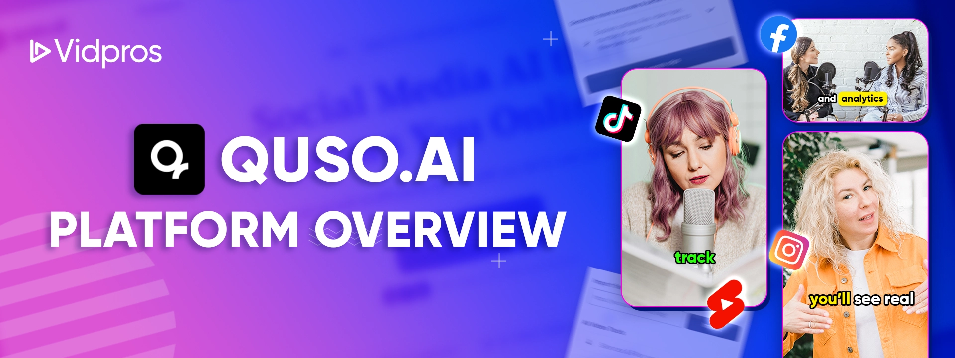 women with Quso.ai logo