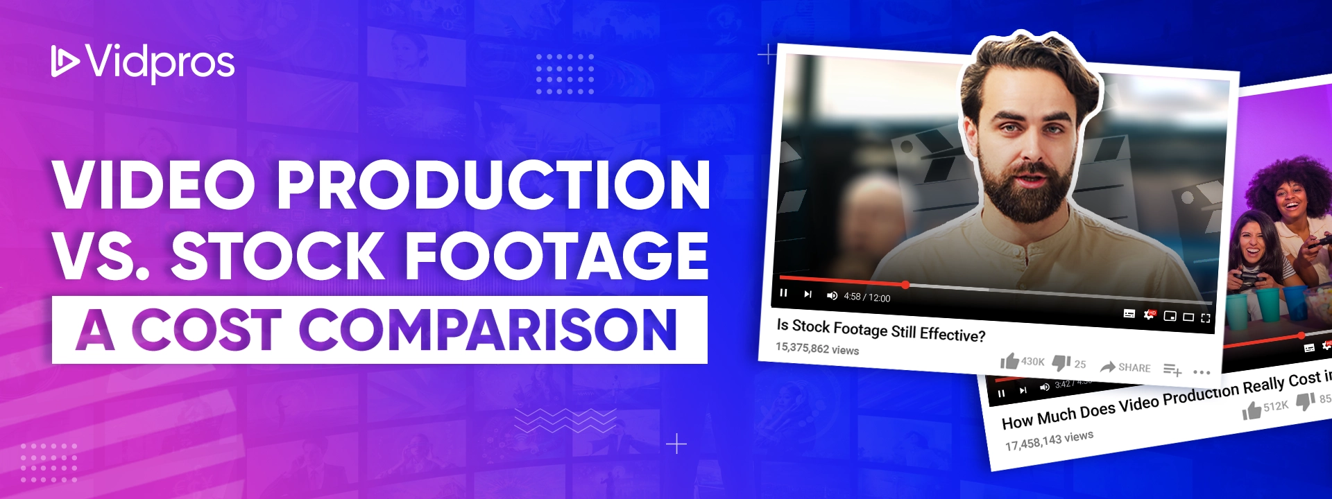 cost comparison video production vs stock footage