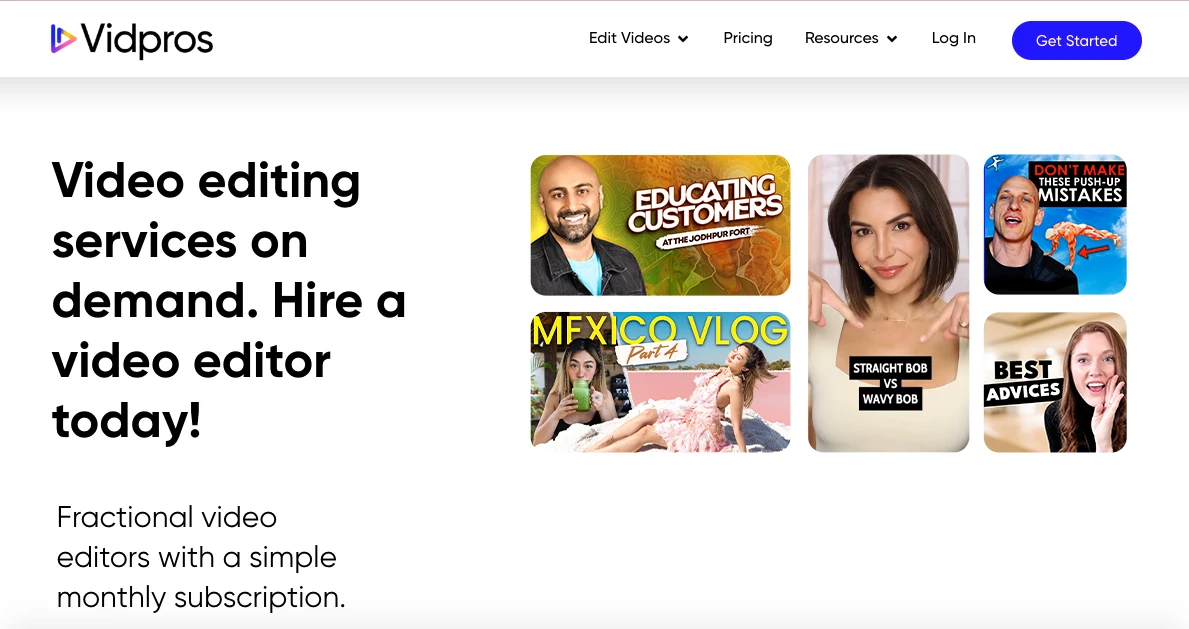 Vidpros Homepage