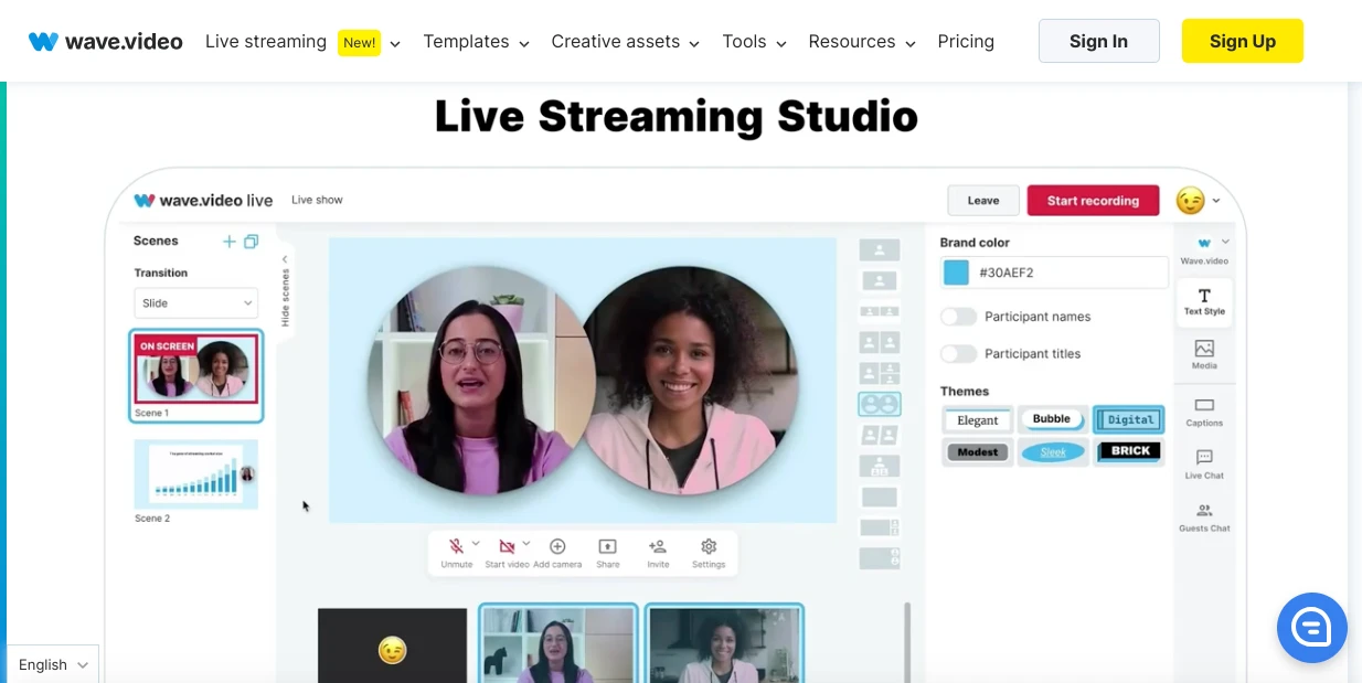Wave.video Homepage