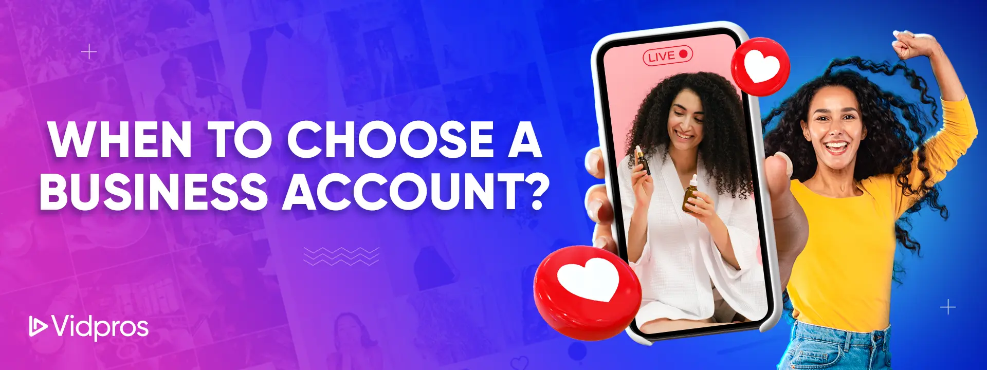 photo of two women perceived as content creators using business account